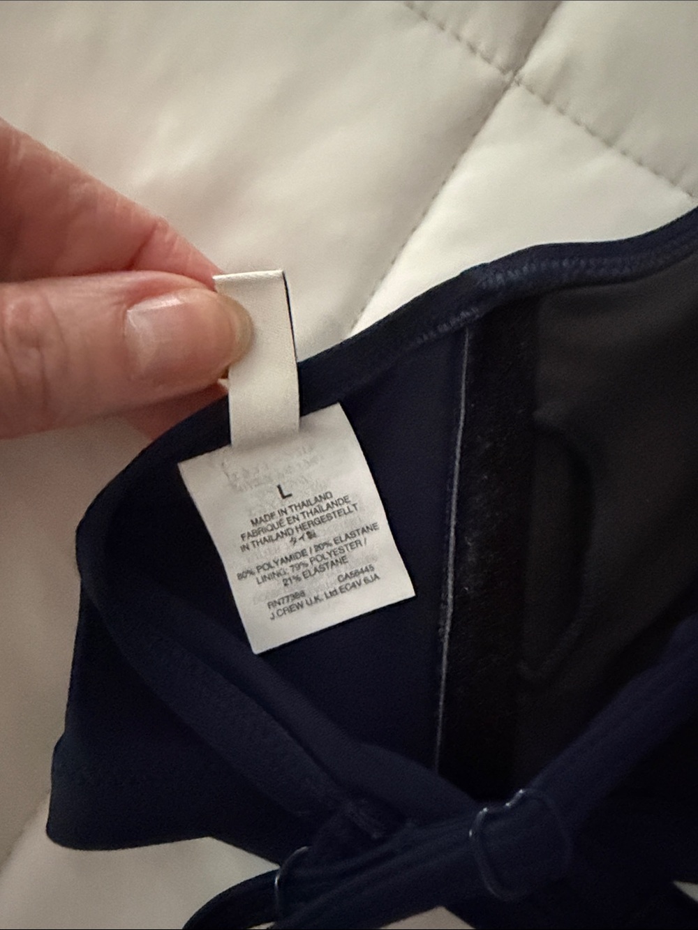 J. Crew Navy Ruffle Bikini Set - Picture 7 of 8